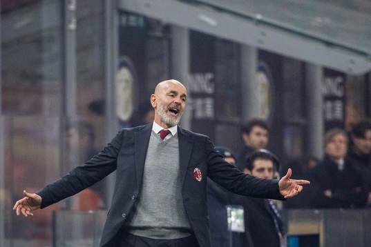 head coach Stefano Pioli of Milan