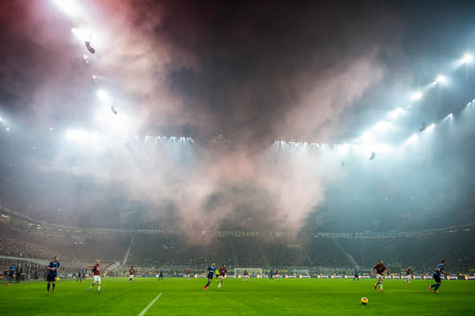Smoke from pyrotechnics