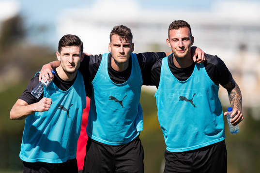 Häckens Adnan Maric, Johan Hammar och Gustaf Nilsson