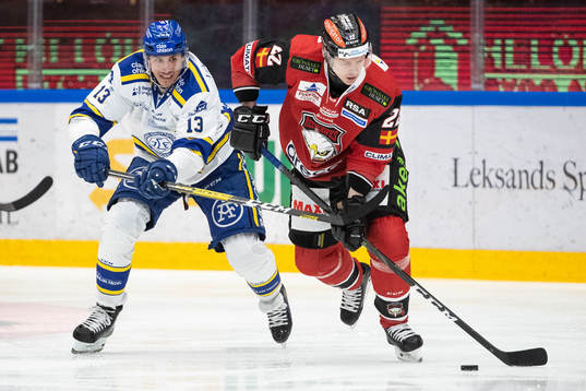 Leksands Jon Knuts och Malmö Redhawks Lars Bryggman