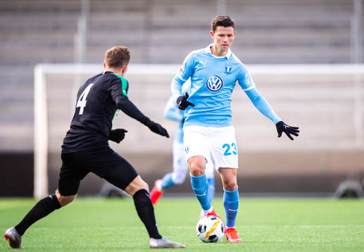 Varbergs Jesper Modig och Malmö FFs Marcus Antonsson
