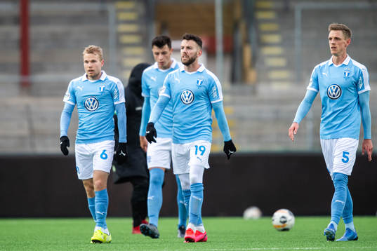 Malmö FFs Oscar Lewicki , Erdal Rakip och Sören Rieks