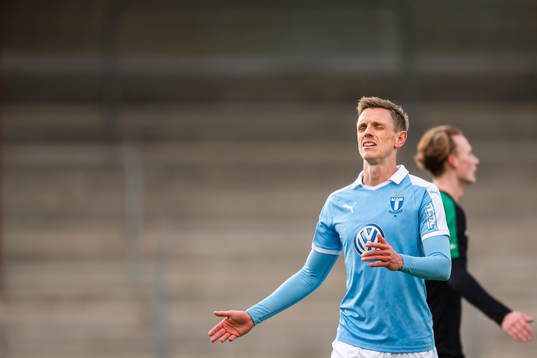 Malmö FFs Sören Rieks deppar