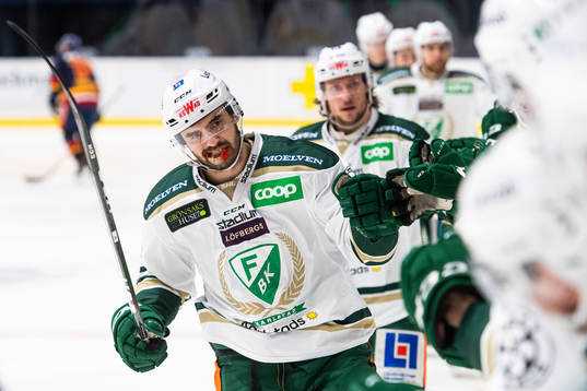 Färjestads Martin Johansson jublar