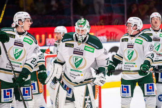 Färjestads målvakt Arvid Holm