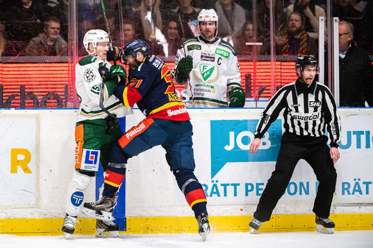 Färjestads Gustav Rydahl och Djurgårdens Dick Axelsson