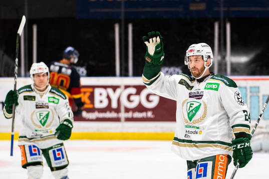 Färjestads Jonathon Blum jublar