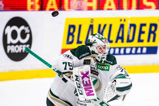 Färjestads målvakt Arvid Holm
