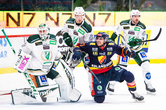 Färjestads målvakt Arvid Holm och Djurgårdens Daniel