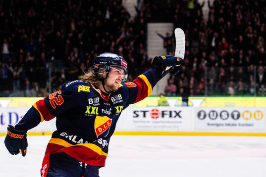 Djurgårdens Manuel Ågren jublar