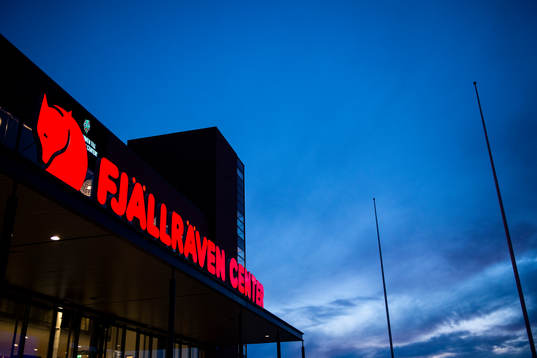 Exteriör av Fjällräven Center