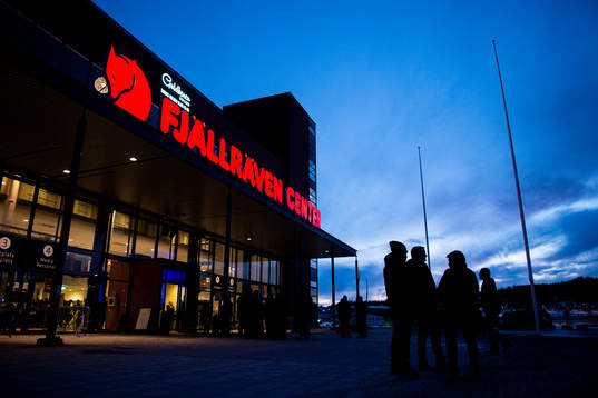 Exteriör av Fjällräven Center