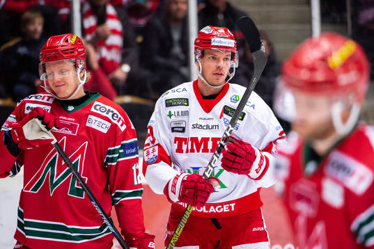 Modos Fredrik Olofsson deppar medan Timrås Morten Madsen