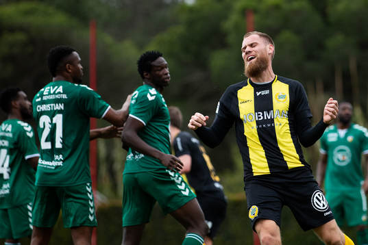 David Fällman of Hammarby reacts