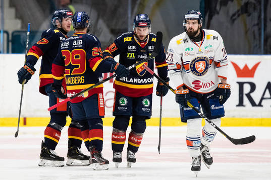 Djurgårdens Henrik Eriksson, Sebastian Strandberg och
