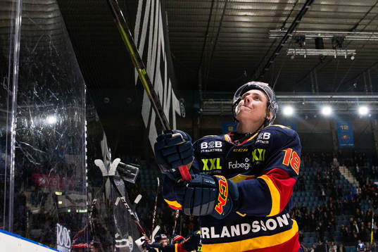 Djurgårdens Simon Johansson jublar