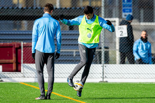 Malmö FFs Hugo Andersson och Anel Ahmedhodzic