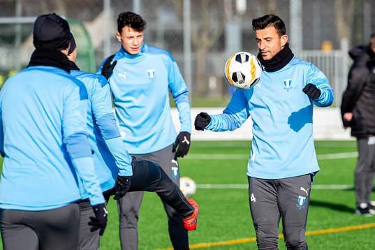 Malmö FFs Anel Ahmedhodzic och Behrang Safari