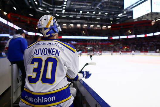 Leksands målvakt Janne Juvonen utplockad sista delen av