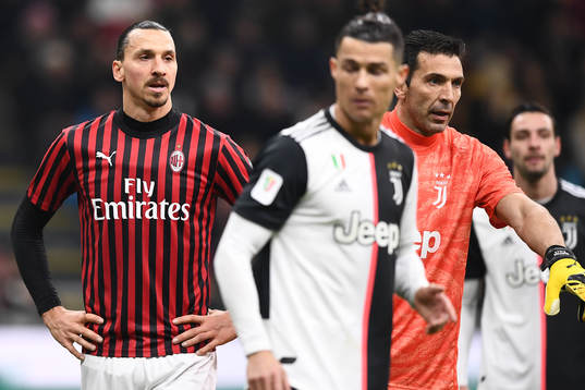 Zlatan Ibrahimovic of AC Milan
