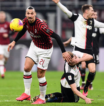 Zlatan Ibrahimovic of AC Milan