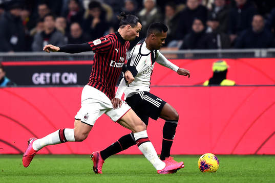 Zlatan Ibrahimovic of AC Milan