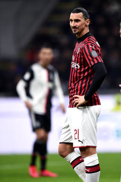 Zlatan Ibrahimovic of AC Milan