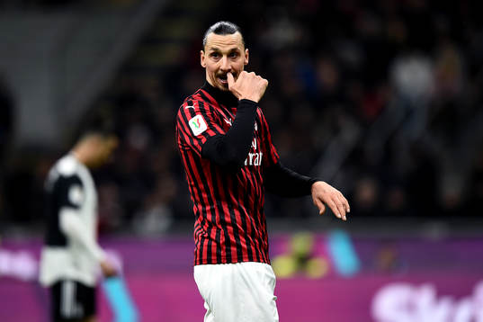 Zlatan Ibrahimovic of AC Milan