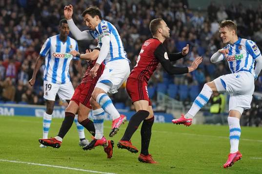 Fotboll, Spanska Copa del Rey, Semifinal 1, Real Sociedad -