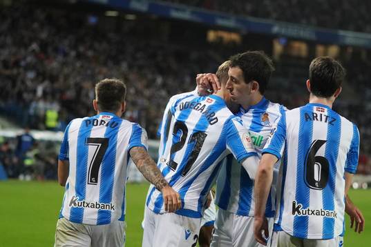 Fotboll, Spanska Copa del Rey, Semifinal 1, Real Sociedad -