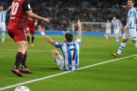 Fotboll, Spanska Copa del Rey, Semifinal 1, Real Sociedad -