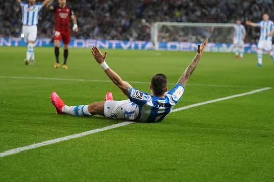 Fotboll, Spanska Copa del Rey, Semifinal 1, Real Sociedad -