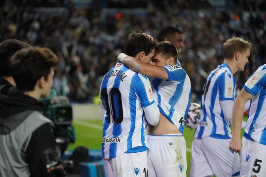 Fotboll, Spanska Copa del Rey, Semifinal 1, Real Sociedad -