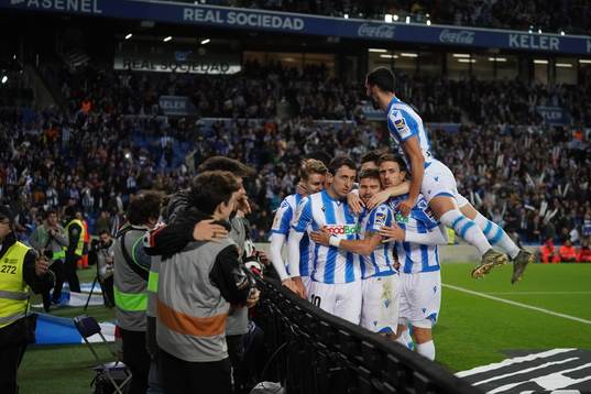 Fotboll, Spanska Copa del Rey, Semifinal 1, Real Sociedad -