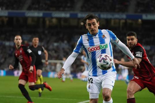 Fotboll, Spanska Copa del Rey, Semifinal 1, Real Sociedad -