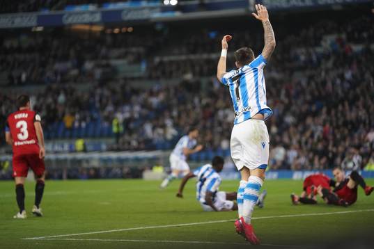 Fotboll, Spanska Copa del Rey, Semifinal 1, Real Sociedad -