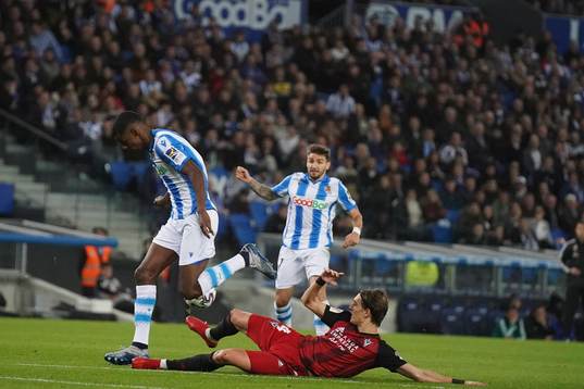 Fotboll, Spanska Copa del Rey, Semifinal 1, Real Sociedad -
