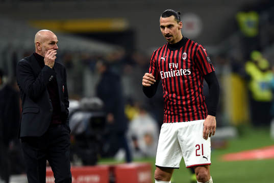 Zlatan Ibrahimovic of AC Milan