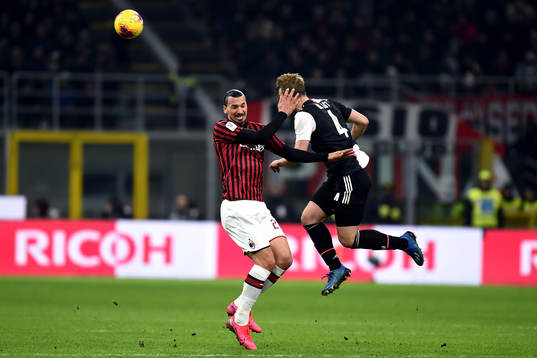 Zlatan Ibrahimovic of AC Milan