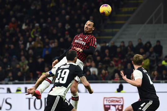 Zlatan Ibrahimovic of AC Milan