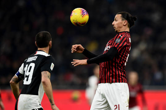 Zlatan Ibrahimovic of AC Milan