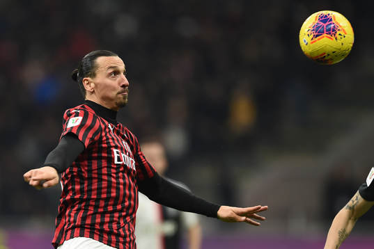 Zlatan Ibrahimovic of AC Milan
