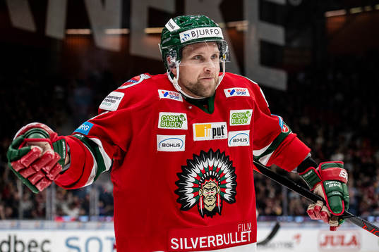 Frölundas Viktor Ekbom jublar