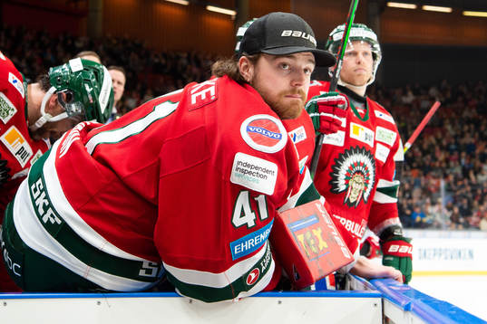 Frölundas målvakt Niklas Rubin