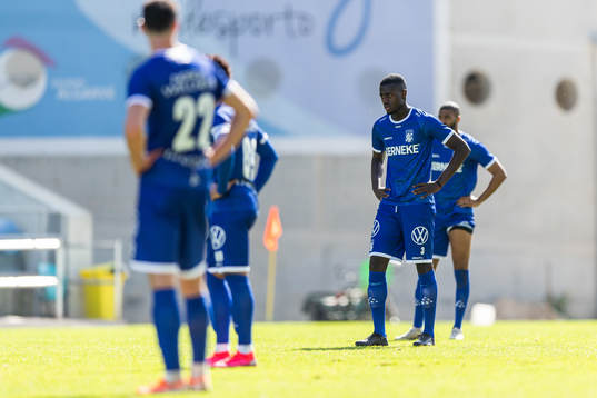Adil Titi of IFK Göteborg looks dejected