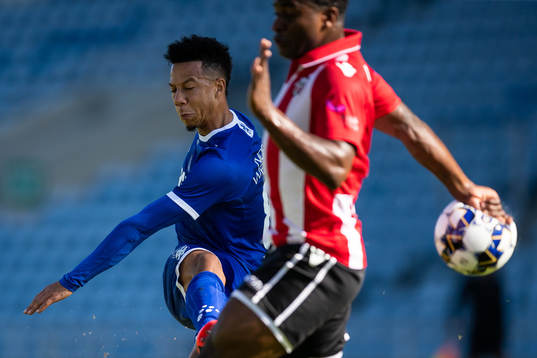 Tobias Sana of IFK Göteborg with a shot