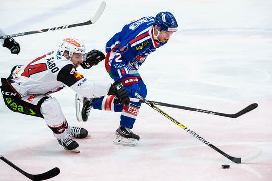 Malmö Redhawks Jesper Jensen Aabo och Oskarshamns Mathew