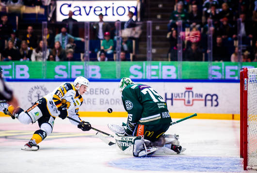 Skellefteås Tuomas Kiiskinen och Färjestads målvakt