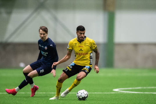 Helsingborgs Alex Timossi och Elfsborgs Rami Kaib