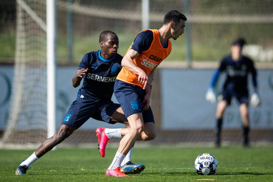 IFK Göteborgs Alhassan Yusuf och Giorgi Kharaishvili